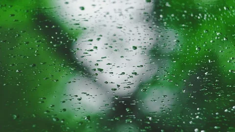 Dewdrops on glass, vertical video Stock Footage 107570356