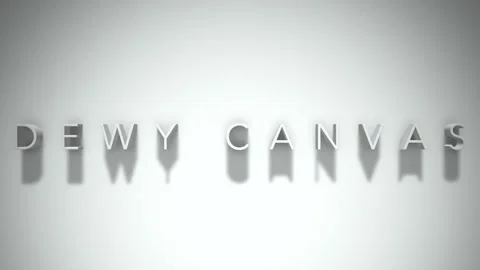 Dewy canvas 3D title animation with shadows on a white background Stock Footage 297572635