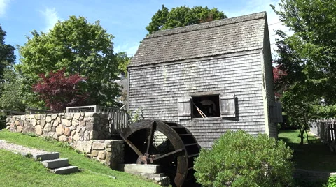 Dexter's Grist Mill, Cape Cod Stock Footage 41664087