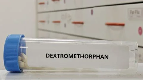 DEXTROMETHORPHAN tablets for suppress cough 스톡 사진