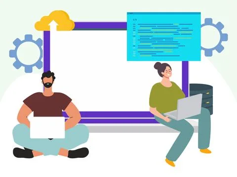 DFA Concept Illustration Style Stock Illustration