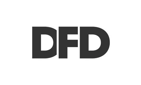 DFD logo design template with strong and modern bold text. Initial based ve.. Stock Illustration