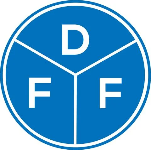 DFF letter logo design. DFF monogram initials letter logo concept. DFF letter 스톡 일러스트