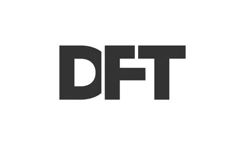 DFT logo design template with strong and modern bold text. Initial based ve.. Stock Illustration