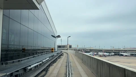 DFW Skylink Train Stock Footage 239460057