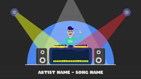 DG Audio Visualizer After Effects stock