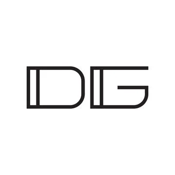 Dg initial letter vector logo icon Stock Illustration