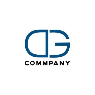 DG logo	Simple and Moderen Stock Illustration