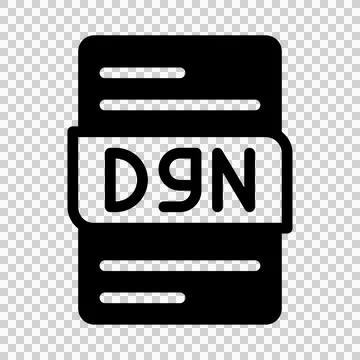 Dgn format file type icons. document extension symbol icon.  Stock Illustration