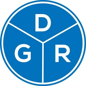 DGR letter logo design. DGR monogram initials letter logo concept. DGR letter イラスト素材