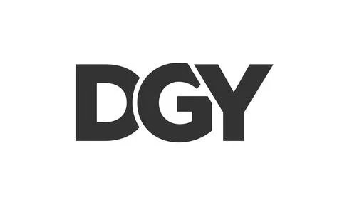 DGY logo design template with strong and modern bold text. Initial based ve.. Stock Illustration