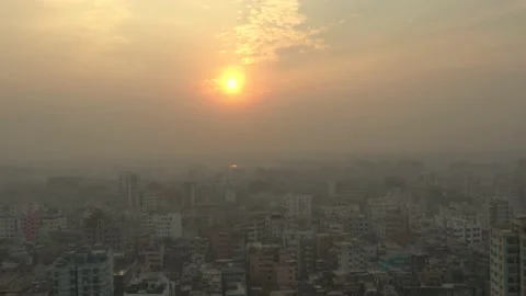Dhaka City Sunset 4K Stock Footage