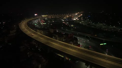 Dhaka Elevated Expressway Aerial View Video stock 272178788