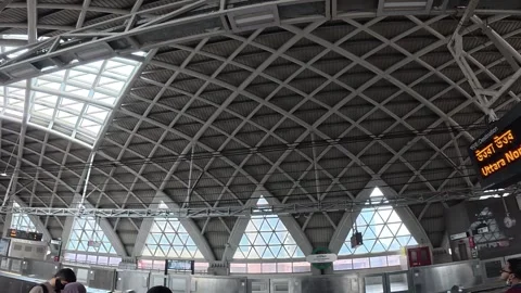 Dhaka Metro Station Interior and Passenger Activity  Bangladesh Stock Footage 341860731