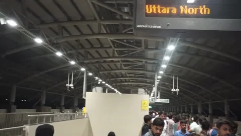 Dhaka metro station Plaeform Stock Footage 252862725