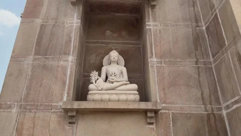 The Dhamek Stupa in Sarnath Stock Footage 312931076