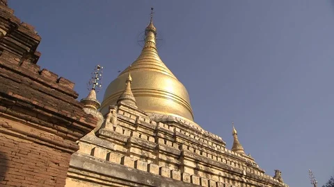 Dhammayazika Pagoda 스톡 동영상 114985002