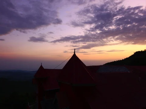 Dharamshala Sunset Time Lapse Stock Footage 72990582