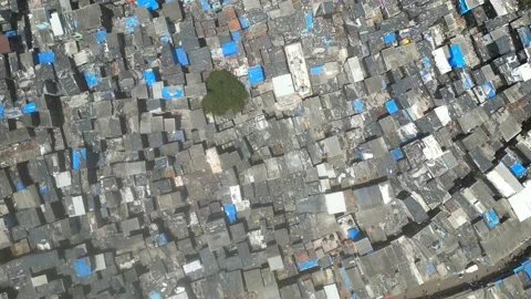 Dharavi / Slums / Drone Stock Footage 237228322