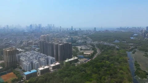Dharavi / Slums / Drone Stock Footage 237228487