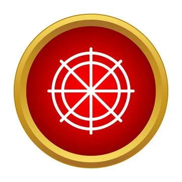 Dharmachakra symbol representing wheel of dharma for buddhism Stock Illustration