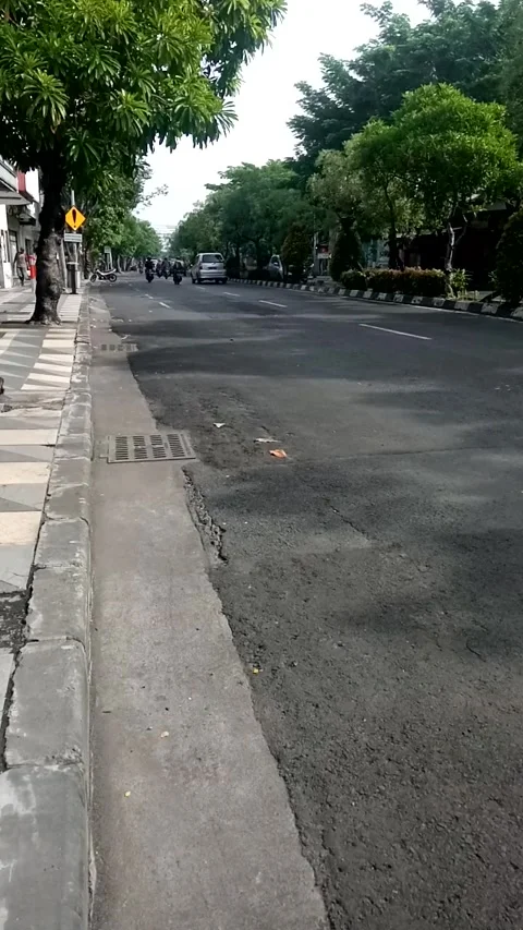 Dharmawangsa Street Surabaya East Java Indonesia Video stock 220587814