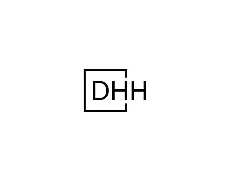 DHH letter initial logo design vector illustration Ilustración de archivo