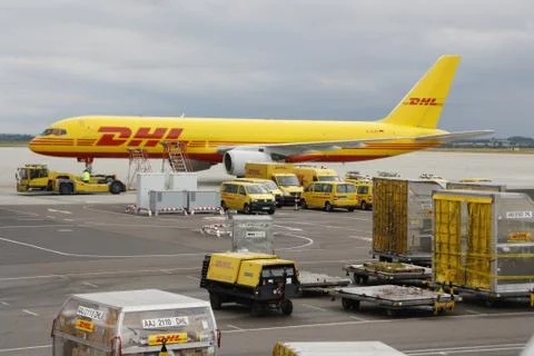 Dhl airplane Stock Photos