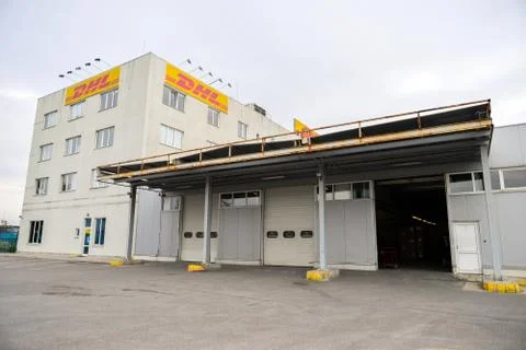 DHL Sofia branch building and warehouse Stock Photos