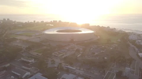 DHL Stadium Cape Town Green Point Stock Footage 244859782