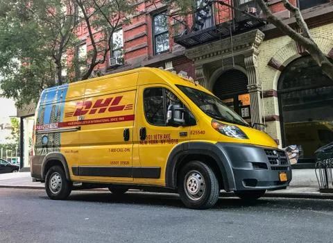 DHL van Stock Photos