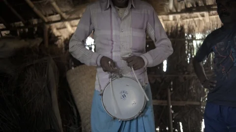 Dhol Tasha Stock Footage 91885422