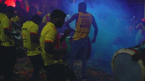 Dhol Tasha (pathak) Stock Footage 236243948