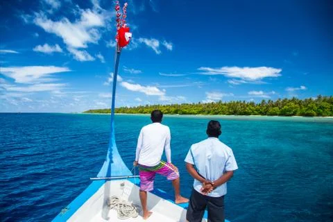 Dhoni boot lookout Stock Photos