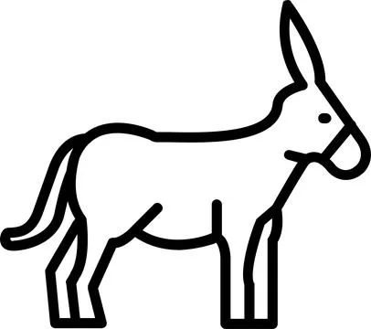 Dhonkey Line Icon Design Stock Illustration