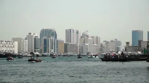 Dhow on Creek Stock Footage 12211894