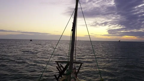 Dhow Sunrise View Stock Footage 317837749