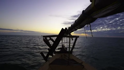 Dhow Sunrise View Stock Footage 317838858