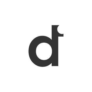 DI creative geometric initial based modern and minimal logo. Letter d i tre.. Stock Illustration