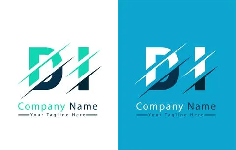 DI Letter Logo Vector Design Template Elements Stock Illustration