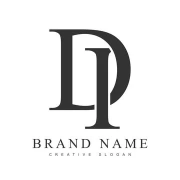 DI trendy logotype template. Initial letter d and i classic font style. Cre.. Stock Illustration