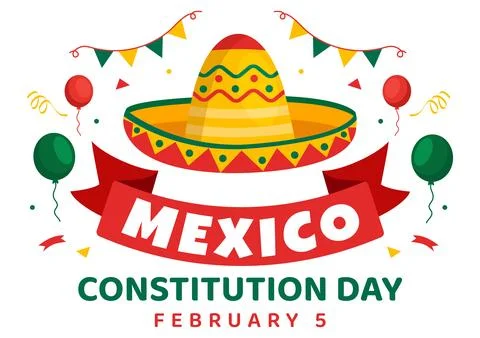 Dia De La Constitucion Vector Illustration. Translation: Happy Constitution.. 스톡 일러스트