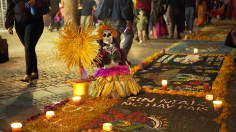 Día de muertos altar Stock Footage 321784582