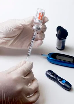 Diabetes control Stock Photos