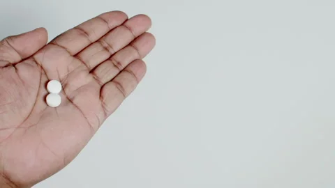 Diabetes Pills In a Hand Stock Footage 248756265