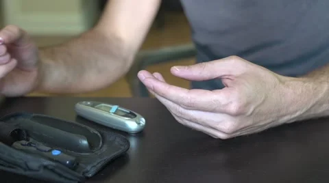Diabetes testing (5 of 5) Stock Footage 39972474