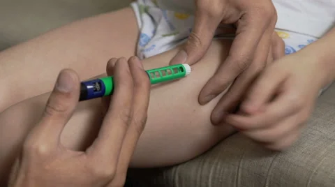 Diabetic child Stock Footage 68660727