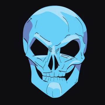 Diabolic skull Stock Illustration