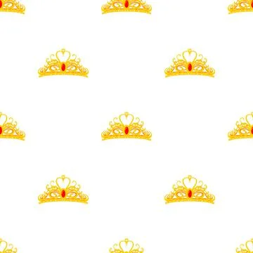 Diadem pattern seamless vector Stockillustratie