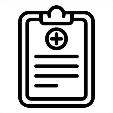 Diagnose line icon vector illustration isolated on white background Stock Illustration